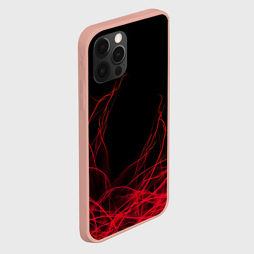 Чехол iPhone 12 Pro Max Fiber / 3D-Светло-розовый – фото 2