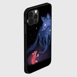 Чехол для iPhone 12 Pro Max Лиса и ее дух, цвет: 3D-черный — фото 2