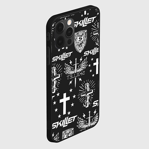 Чехол iPhone 12 Pro Max SKILLET / 3D-Черный – фото 2
