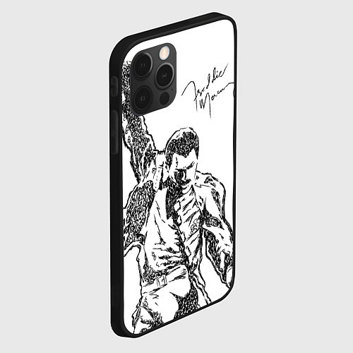 Чехол iPhone 12 Pro Max Freddie Mercury / 3D-Черный – фото 2