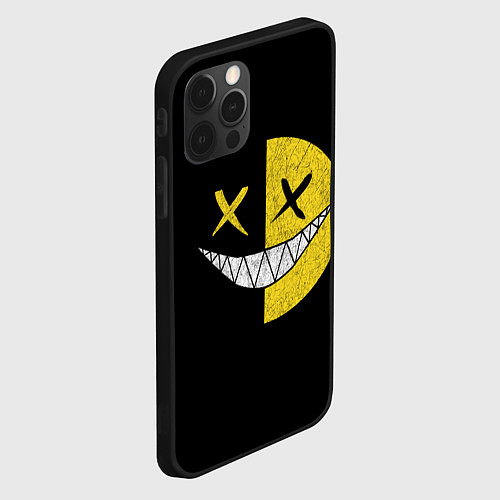 Чехол iPhone 12 Pro Max SMILE / 3D-Черный – фото 2