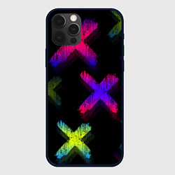 Чехол для iPhone 12 Pro Max Крестики, цвет: 3D-черный