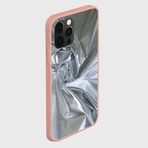 Чехол iPhone 12 Pro Max Фольга / 3D-Светло-розовый – фото 2