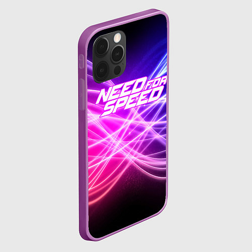 Чехол iPhone 12 Pro Max NFS NEED FOR SPEED S / 3D-Сиреневый – фото 2