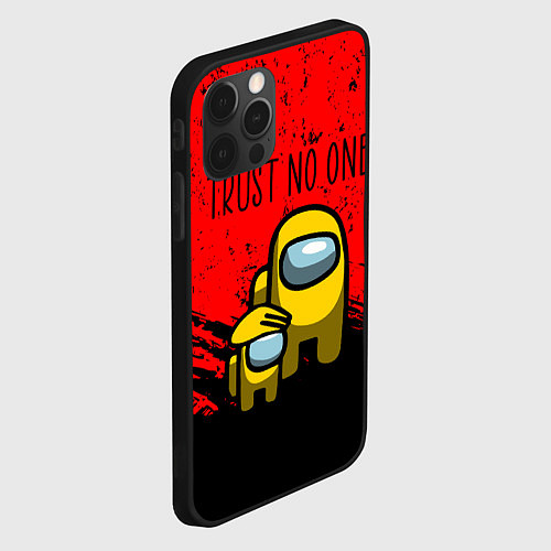 Чехол iPhone 12 Pro Max AMONG US - НЕ ВЕРЬ НИКОМУ / 3D-Черный – фото 2