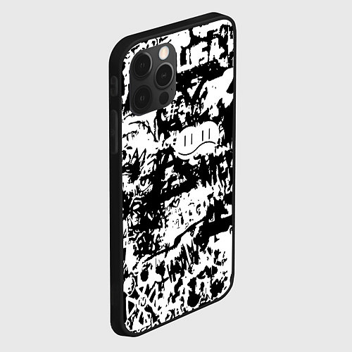 Чехол iPhone 12 Pro Max Graffiti / 3D-Черный – фото 2