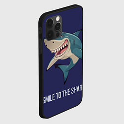 Чехол для iPhone 12 Pro Max Улыбнись акуле, цвет: 3D-черный — фото 2