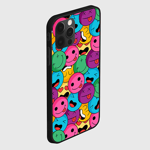 Чехол iPhone 12 Pro Max Pattern / 3D-Черный – фото 2