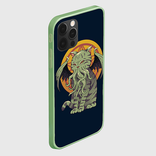 Чехол iPhone 12 Pro Max Cathulhu / 3D-Салатовый – фото 2
