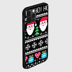 Чехол для iPhone 12 Pro Max Ho! Ho! Ho!, цвет: 3D-черный — фото 2