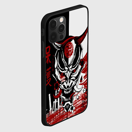 Чехол iPhone 12 Pro Max Самурай Samurai / 3D-Черный – фото 2