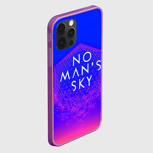 Чехол iPhone 12 Pro Max NO MANS SKY / 3D-Сиреневый – фото 2