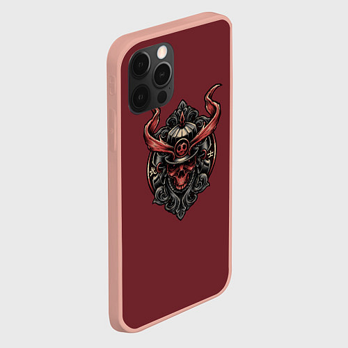 Чехол iPhone 12 Pro Max Red Samurai / 3D-Светло-розовый – фото 2