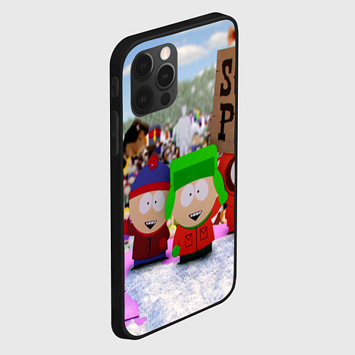 Чехол iPhone 12 Pro Max Южный Парк South Park / 3D-Черный – фото 2