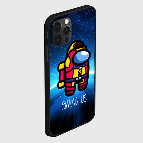 Чехол iPhone 12 Pro Max Among Us / 3D-Черный – фото 2