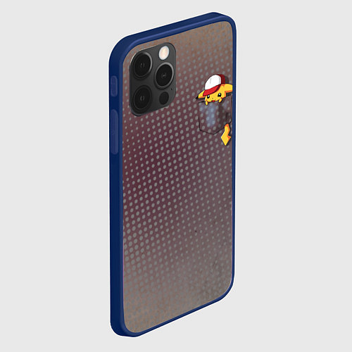 Чехол iPhone 12 Pro Max Покемон / 3D-Тёмно-синий – фото 2