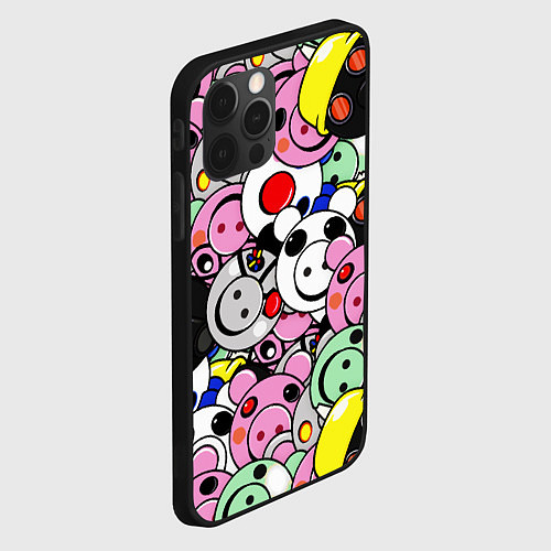 Чехол iPhone 12 Pro Max ROBLOX PIGGY / 3D-Черный – фото 2