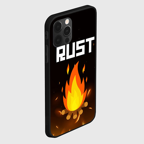 Чехол iPhone 12 Pro Max RUST / 3D-Черный – фото 2
