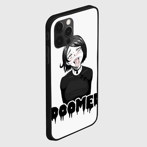 Чехол iPhone 12 Pro Max Doomer girl / 3D-Черный – фото 2