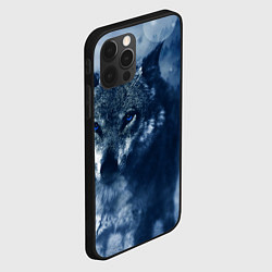 Чехол для iPhone 12 Pro Max Красивый волк, цвет: 3D-черный — фото 2