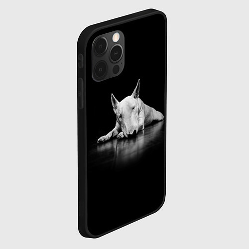 Чехол iPhone 12 Pro Max Puppy / 3D-Черный – фото 2