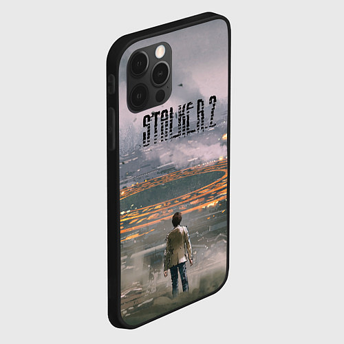 Чехол iPhone 12 Pro Max Stalker / 3D-Черный – фото 2