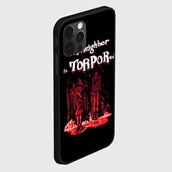 Чехол для iPhone 12 Pro Max Мой сосед в торпоре, цвет: 3D-черный — фото 2