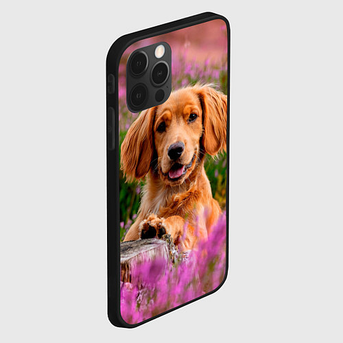 Чехол iPhone 12 Pro Max Dog / 3D-Черный – фото 2