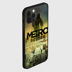 Чехол для iPhone 12 Pro Max Metro logo, цвет: 3D-черный — фото 2