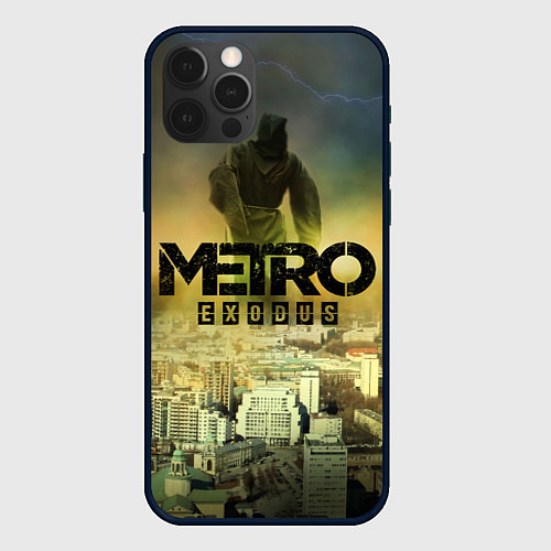 Чехол iPhone 12 Pro Max Metro logo / 3D-Черный – фото 1