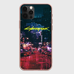 Чехол для iPhone 12 Pro Max Cyberpunk 2077, цвет: 3D-светло-розовый