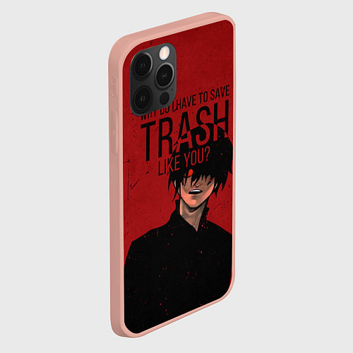 Чехол iPhone 12 Pro Max Trash / 3D-Светло-розовый – фото 2