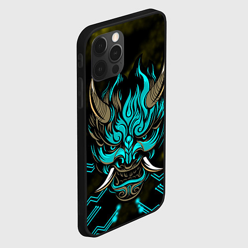 Чехол iPhone 12 Pro Max SAMURAI CYBERPUNK 2077 / 3D-Черный – фото 2