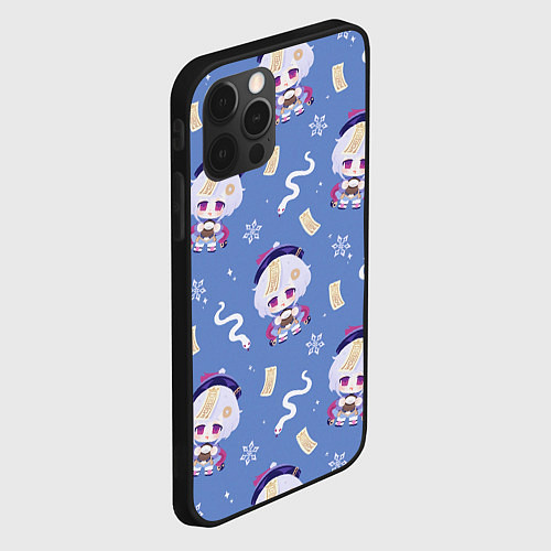 Чехол iPhone 12 Pro Max Genshin Impact / 3D-Черный – фото 2