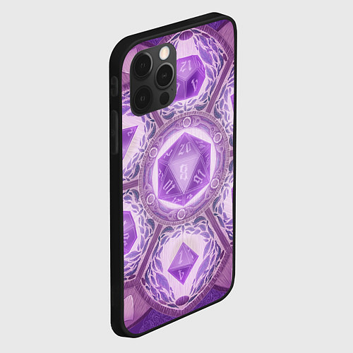 Чехол iPhone 12 Pro Max DnD Dices: Lavander / 3D-Черный – фото 2