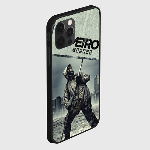 Чехол iPhone 12 Pro Max Metro Exodus / 3D-Черный – фото 2