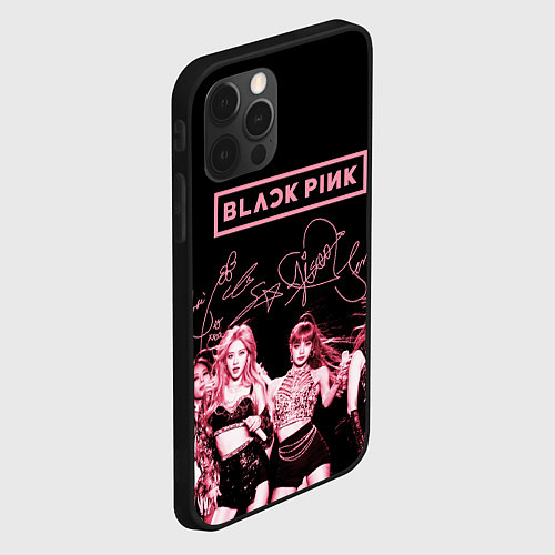 Чехол iPhone 12 Pro Max BLACKPINK / 3D-Черный – фото 2