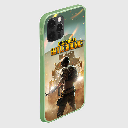 Чехол iPhone 12 Pro Max PUBG Z / 3D-Салатовый – фото 2