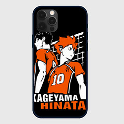Чехол для iPhone 12 Pro Max Haikyuu Hinata Kageyama, цвет: 3D-черный