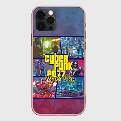 Чехол iPhone 12 Pro Max Cyberpunk 2077 Night City