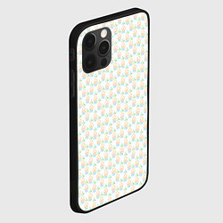 Чехол для iPhone 12 Pro Max Четыре элемента паттерн текстура, цвет: 3D-черный — фото 2