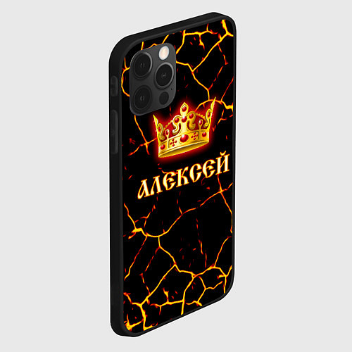 Чехол iPhone 12 Pro Max Алексей / 3D-Черный – фото 2