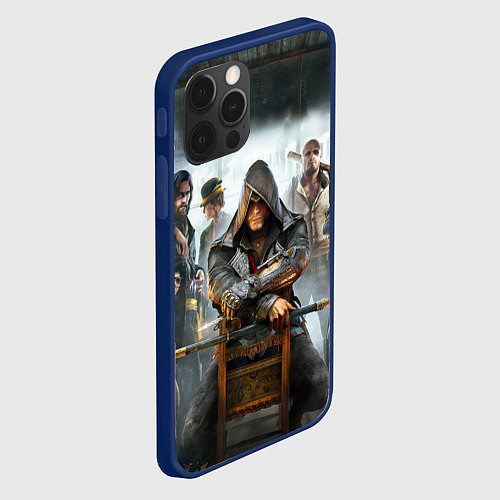 Чехол iPhone 12 Pro Max Assassin’s Creed Syndicate / 3D-Тёмно-синий – фото 2