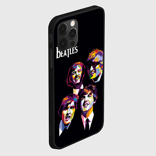 Чехол iPhone 12 Pro Max The Beatles / 3D-Черный – фото 2