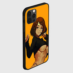 Чехол для iPhone 12 Pro Max Uraraka Ahegao Урарака, цвет: 3D-черный — фото 2