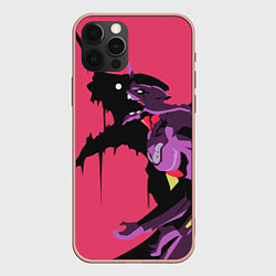 Чехол для iPhone 12 Pro Max Евангилион, цвет: 3D-светло-розовый