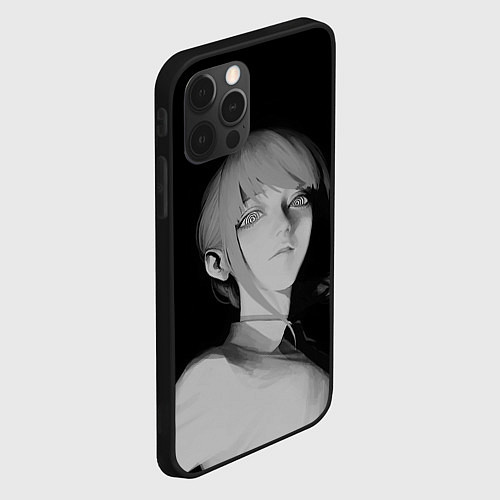 Чехол iPhone 12 Pro Max Makima Chainsaw Man / 3D-Черный – фото 2