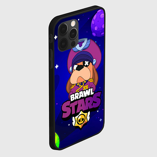 Чехол iPhone 12 Pro Max Brawl Stars - Генерал Гавс / 3D-Черный – фото 2