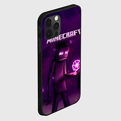 Чехол для iPhone 12 Pro Max Minecraft Слендермен, цвет: 3D-черный — фото 2