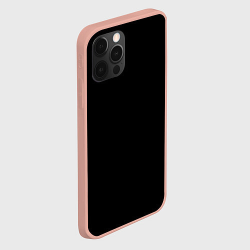 Чехол iPhone 12 Pro Max ЧЁРНАЯ МАСКА / 3D-Светло-розовый – фото 2